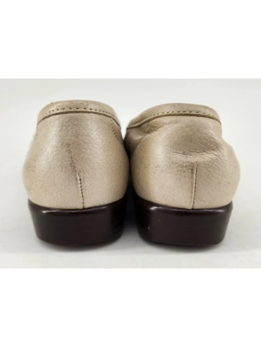 SAS Women's Size‎ 6 W Ivory Leather Slip On Orthotic Simplify Loafers Shoes USA